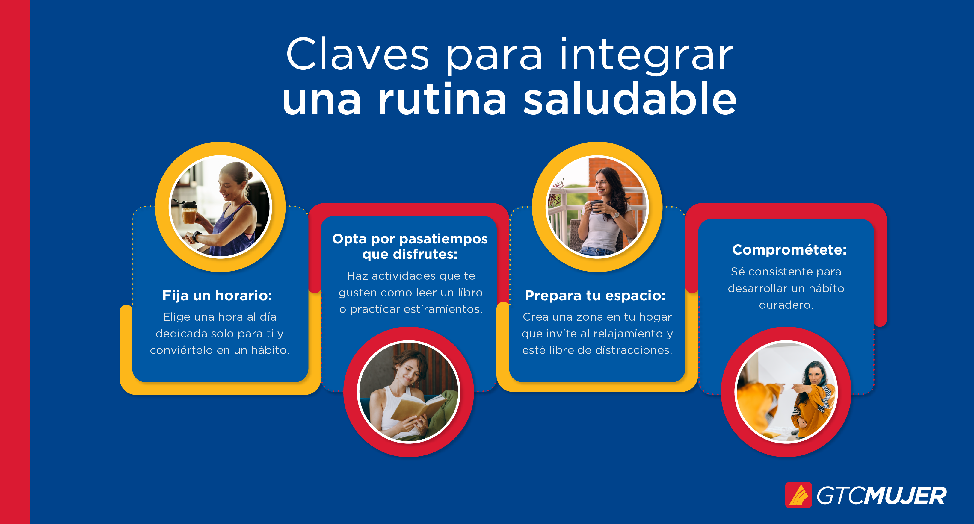 Infografía - Claves para integrar una rutina saludable (1)